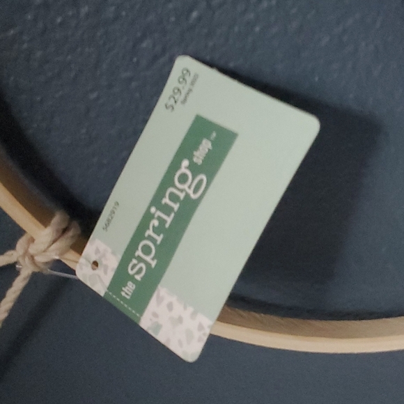 Macrame Hoop Pocket Boho Wall Hanger - Picture 4 of 7